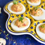 sun-dried tomato deviled eggs