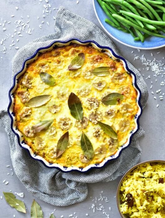 Bobotie - południowoafrykańska mięsna zapiekanka south-african meatloaf