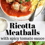 ricotta meatballs pin