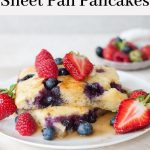sheet pan pancakes pinterest pin