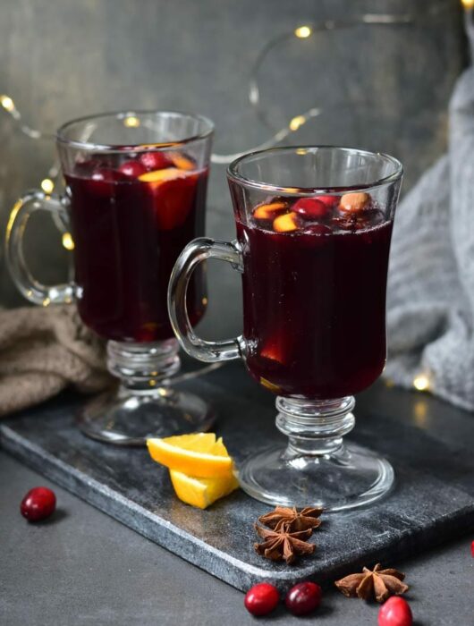 cranberry orange mulled wine