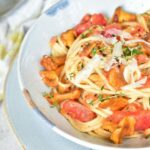 spaghetti with chanterelles