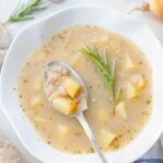 white bean soup with garlic and rosemary