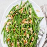 green beans almondine pinnable image