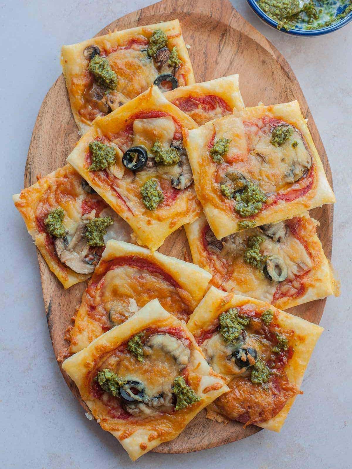 Puff Pastry Pizza Bites Everyday Delicious