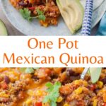 Mexican quinoa pinnable image.
