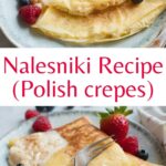 Nalesniki recipe pinnable image.