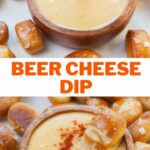 Beer cheese dip pinnable image.