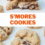 S'mores cookies pinnable recipe.