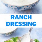 Ranch dressing pinnable image.